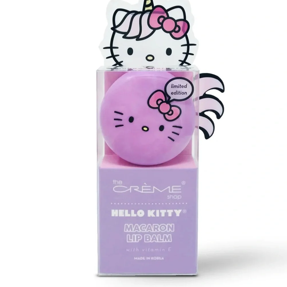 The Crème Shop x Hello Kitty rainbow sherbet Macaron Lip Balm